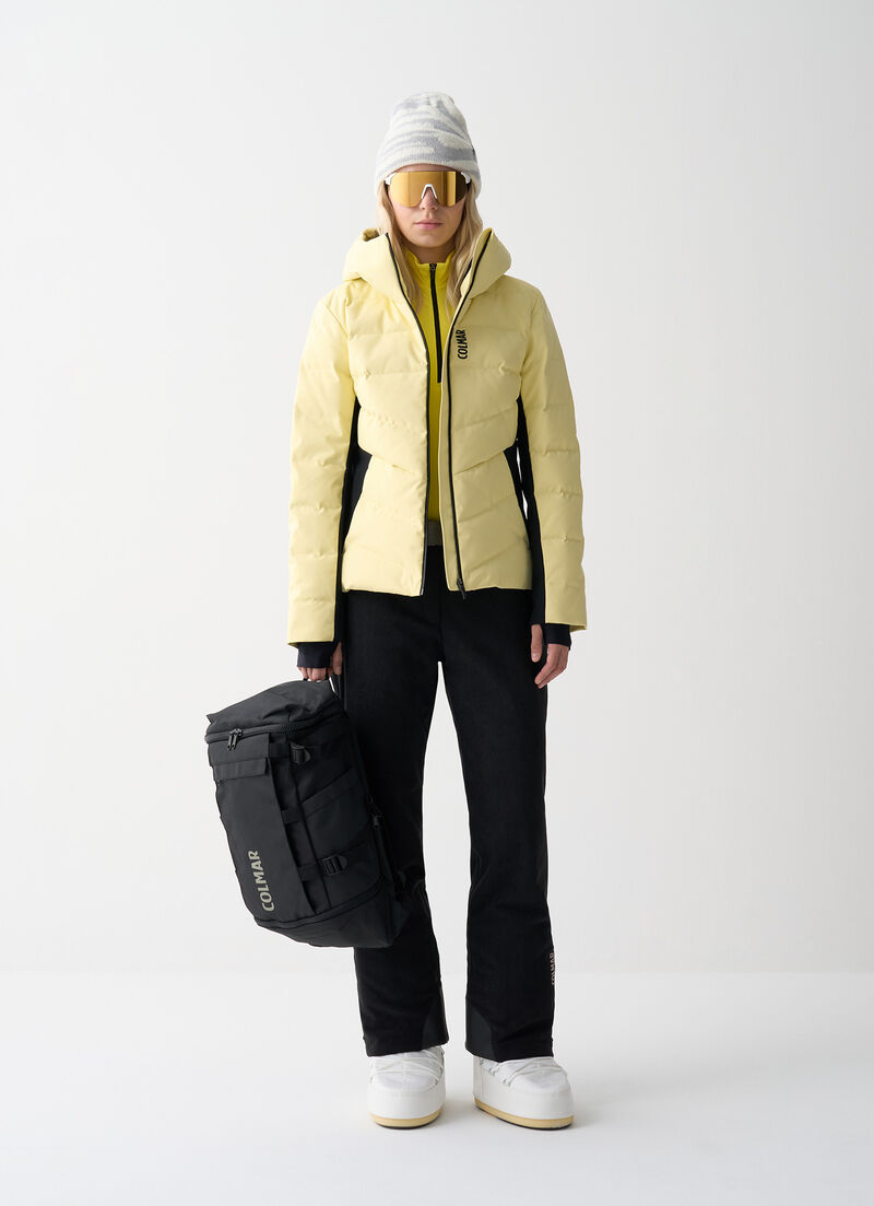 Shaping padded ski jacket