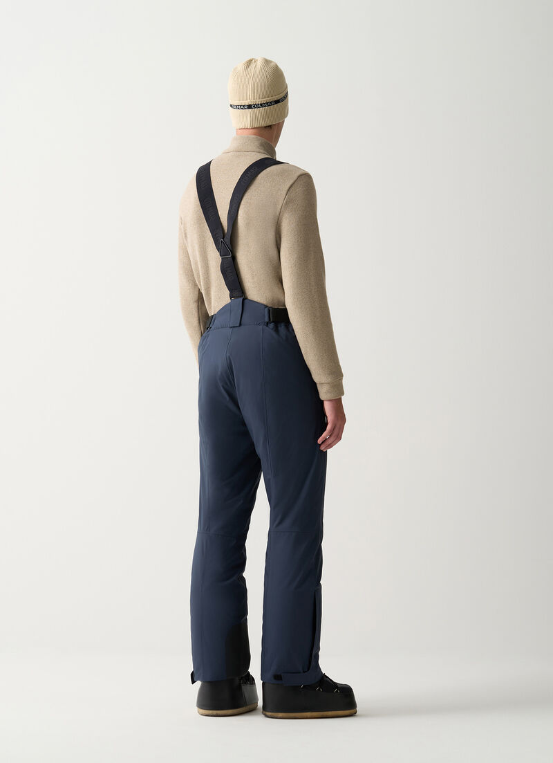 Padded 4Way fabric ski salopettes