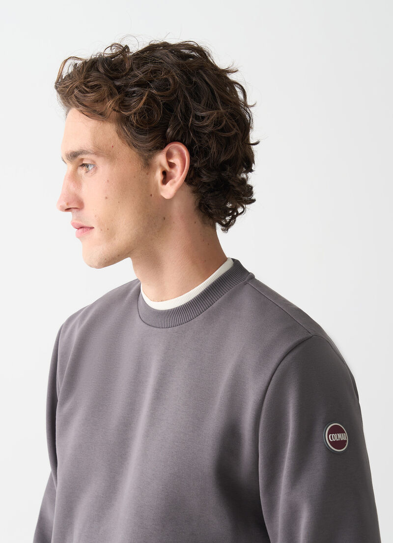Cotton crew-neck sweatshirt