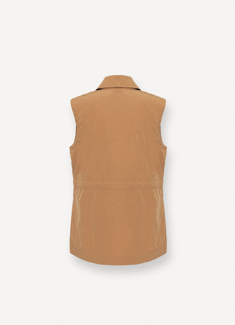 Cotton safari vest