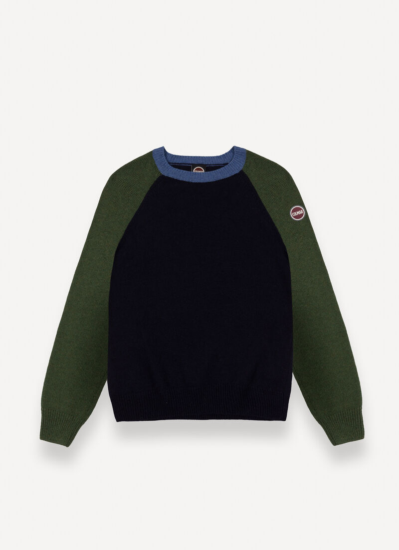 Unisex two-tone pullover