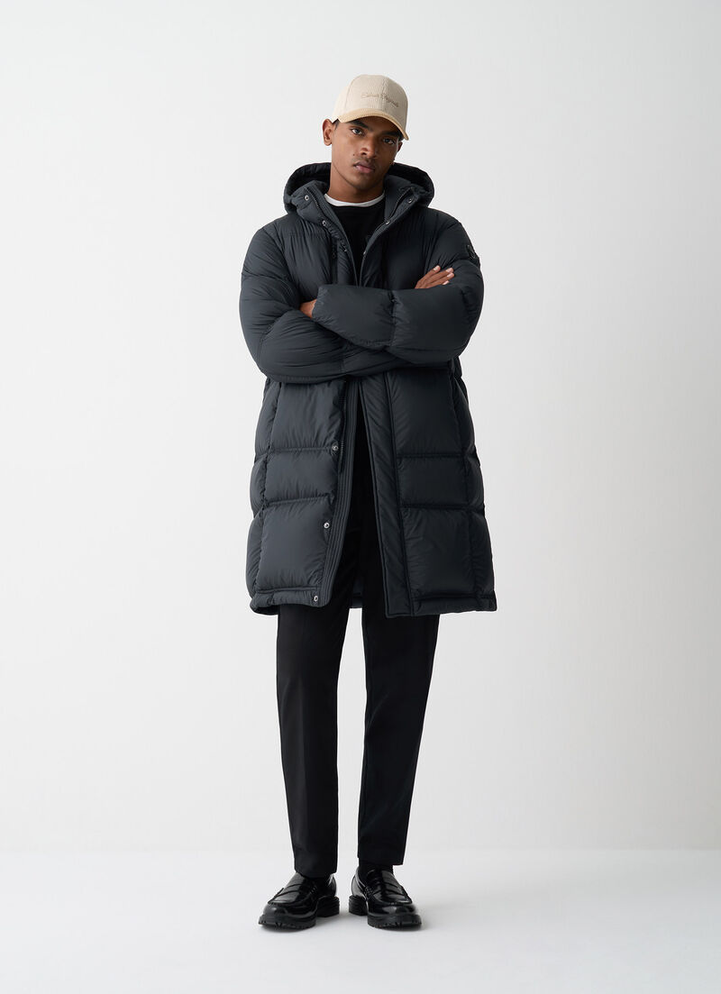 Long puffy down jacket