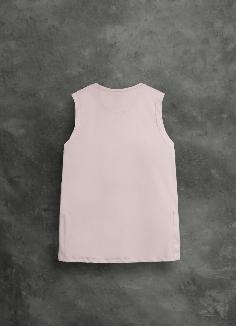 Sleeveless cotton jersey top