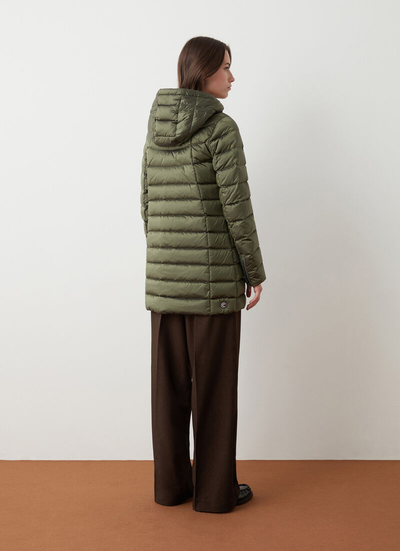 Slightly A-line down jacket