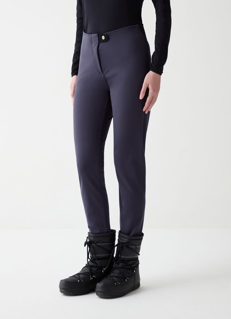Slim-fit softshell ski leggings
