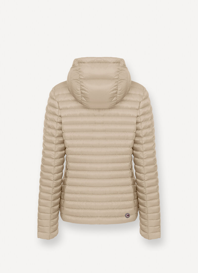 Light down jacket with hood