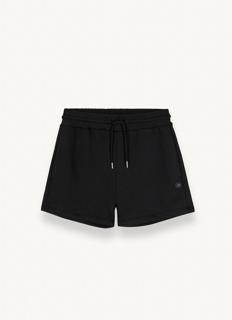 Cotton-blend fleece shorts