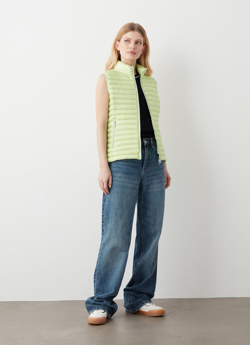 Quilted down gilet