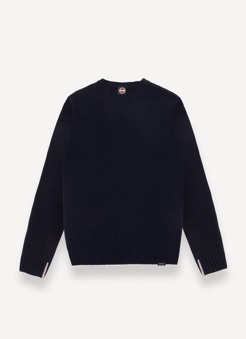 Pullover with tricolour detailing