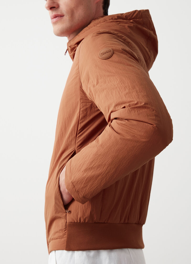 Lightweight crinkle down jacket