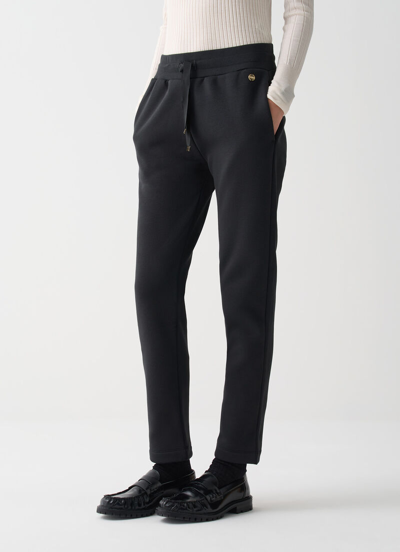 Tracksuit bottoms with drawstring