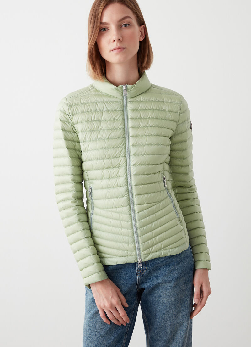 Rounded hem down jacket