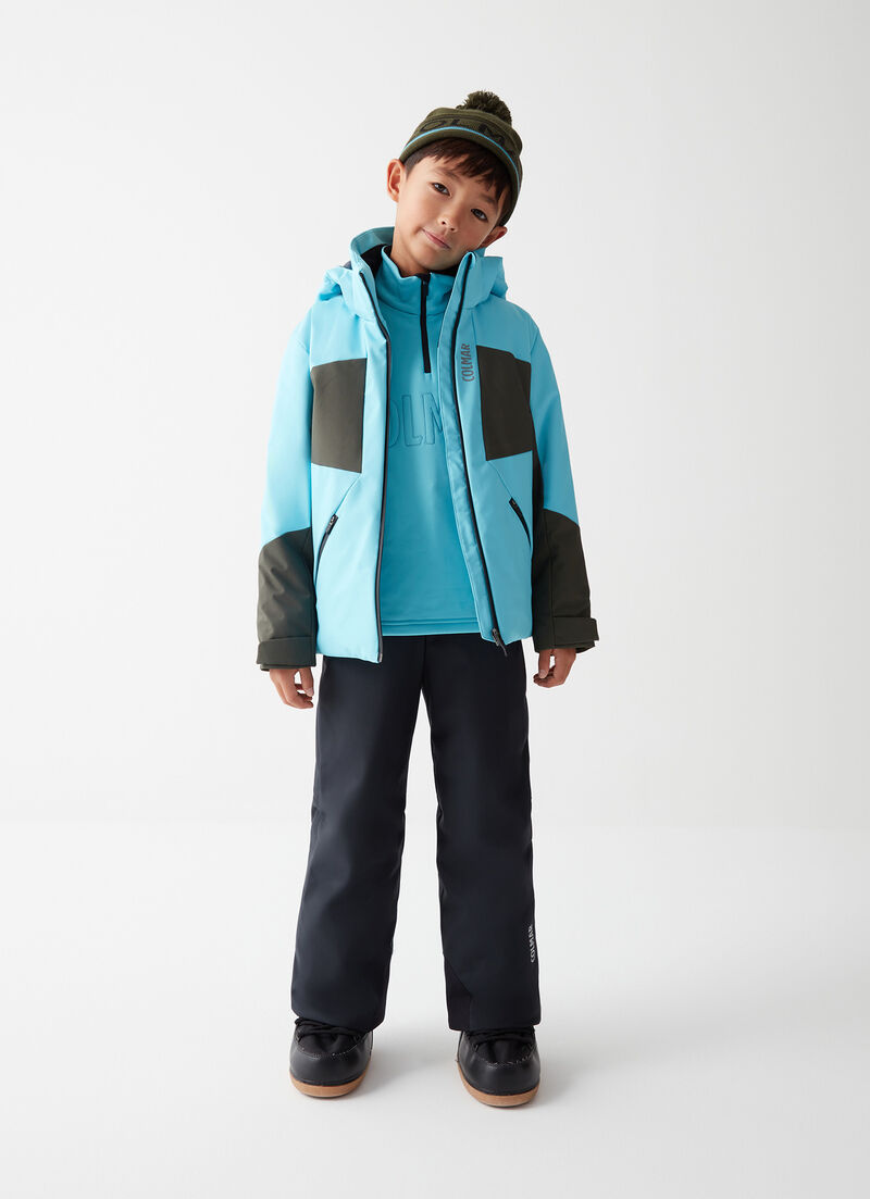 Boys’ colourblock ski jacket