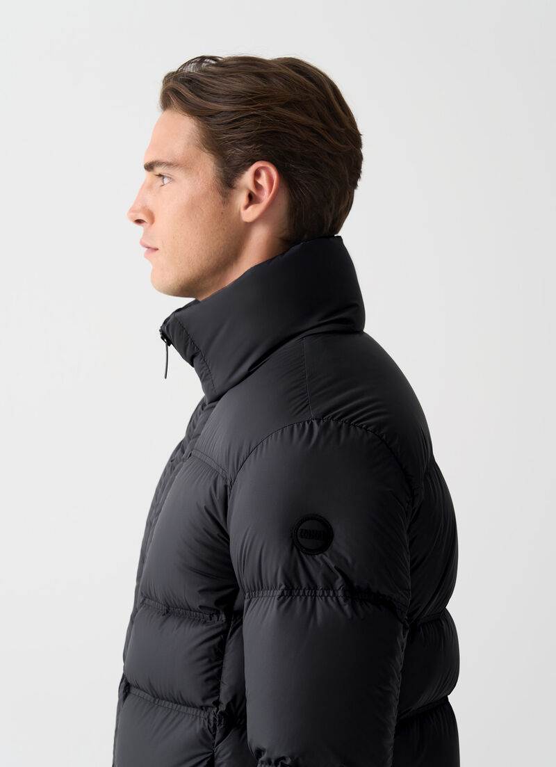 Down jacket with multiple pockets