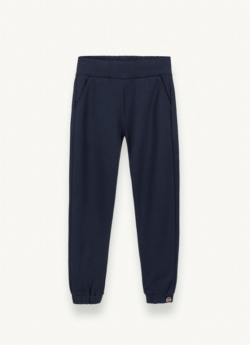 Trousers made of cool piqué interlock fabric
