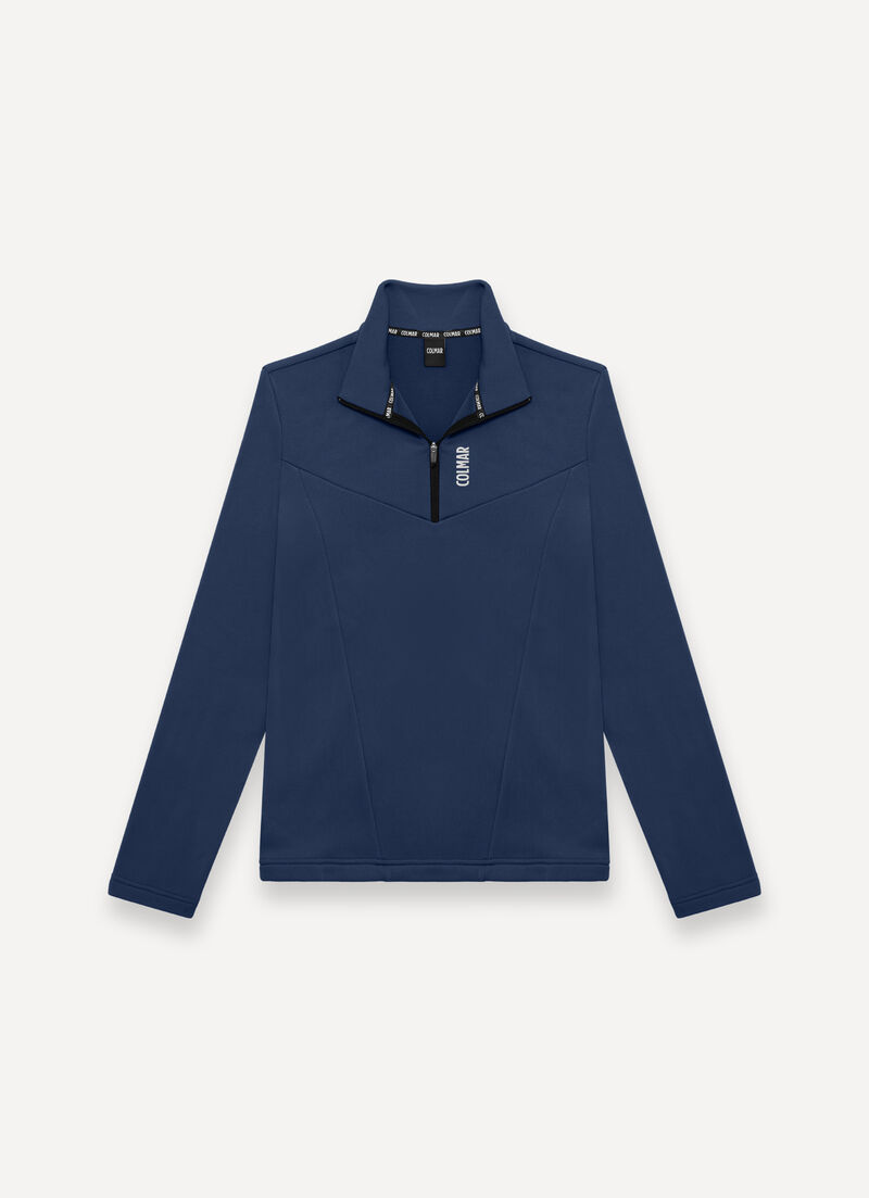 Half-zip stretch ski fleece