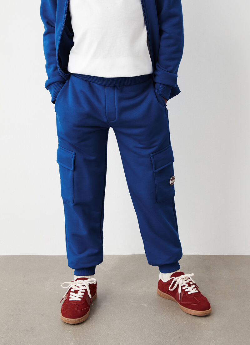 Cargo-style tracksuit bottoms