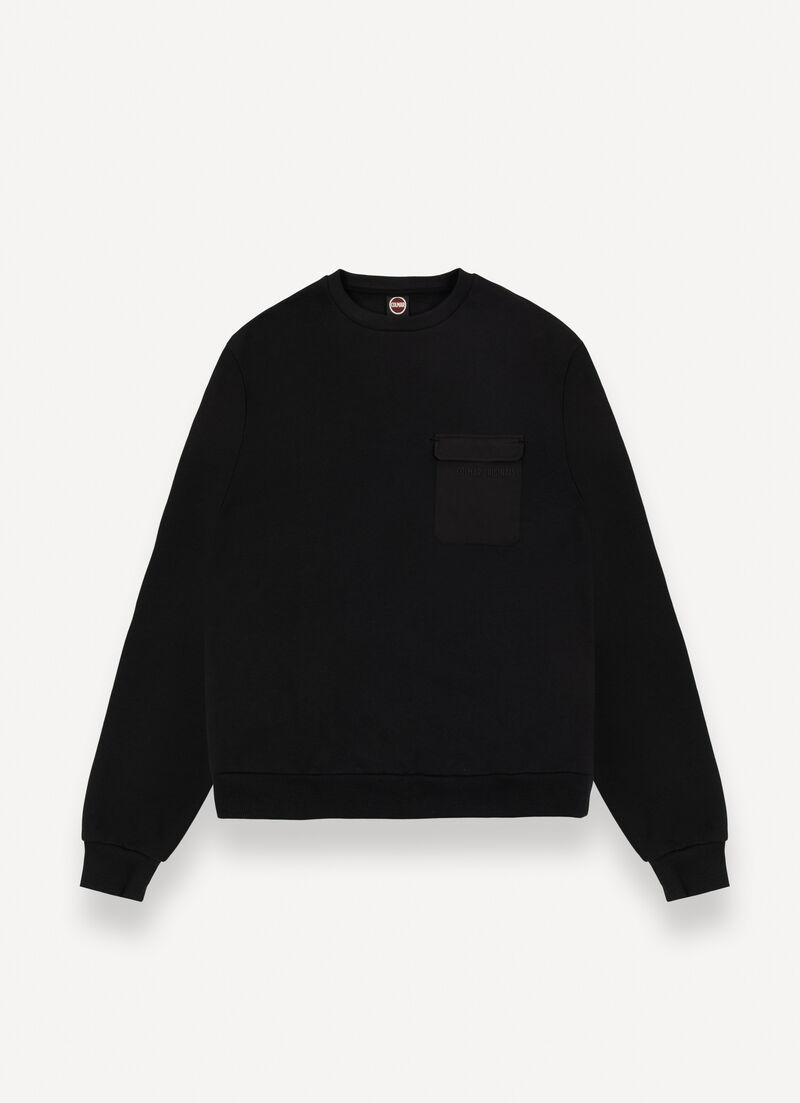 Sweatshirt with breast pocket