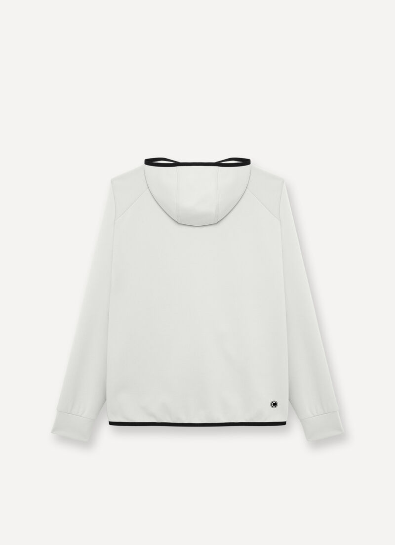 Full-zip stretch hoodie