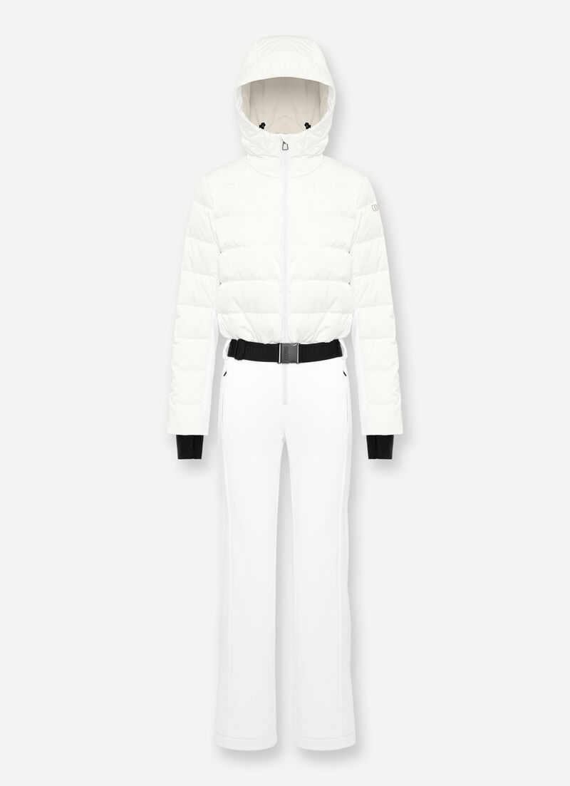 Softshell and down ski suit