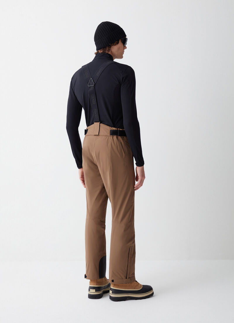 Two-way stretch padded ski salopettes