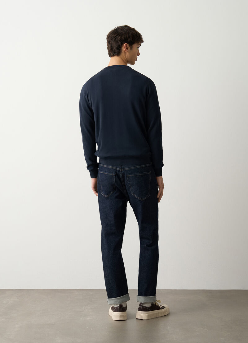 Faded crew-neck pullover