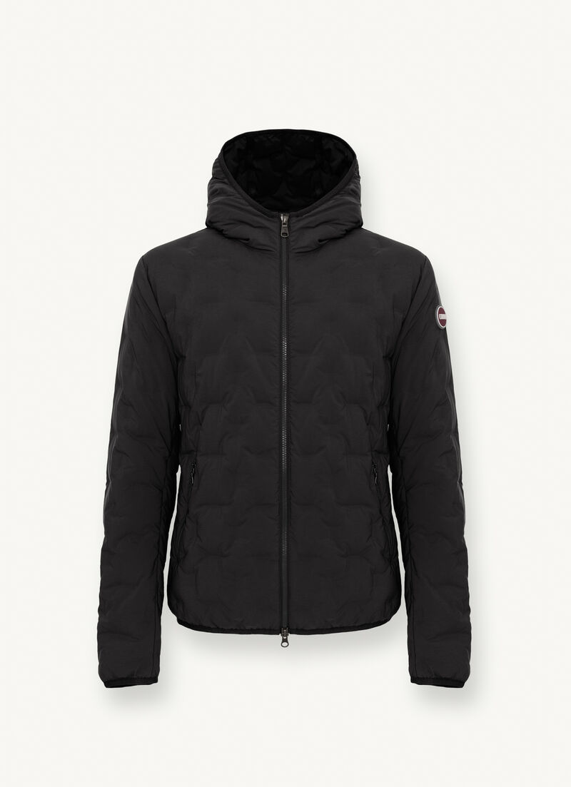 Quilted jacket with hood