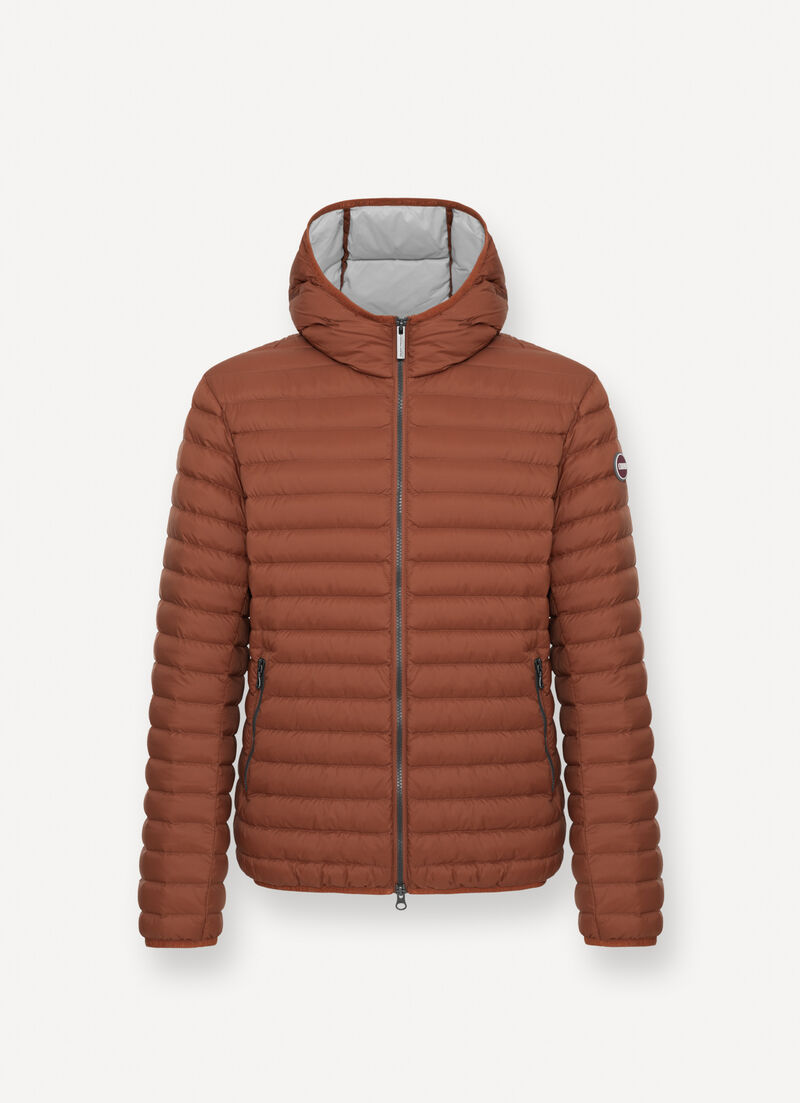 Light down jacket with hood