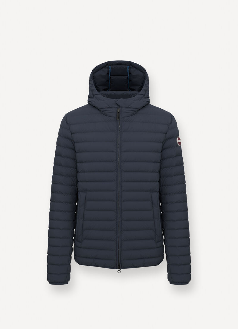 Light down jacket with hood