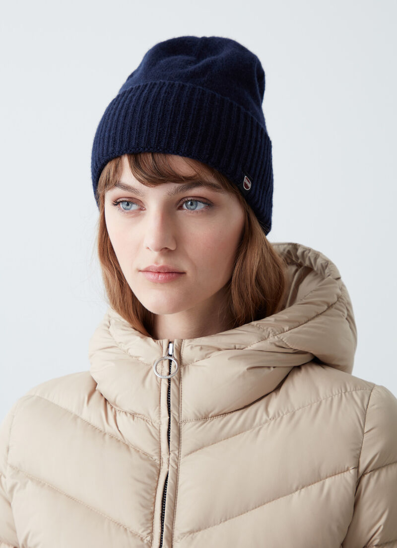 Unisex wool and cashmere-blend hat