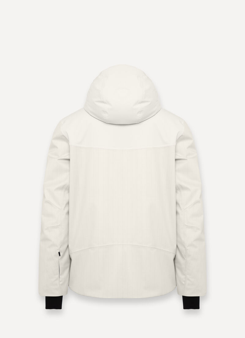 Pinstripe fabric ski jacket