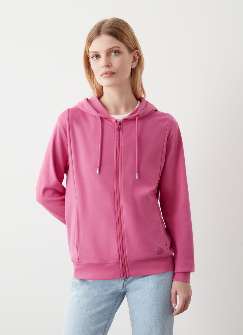 Super-light sweatshirt with zip
