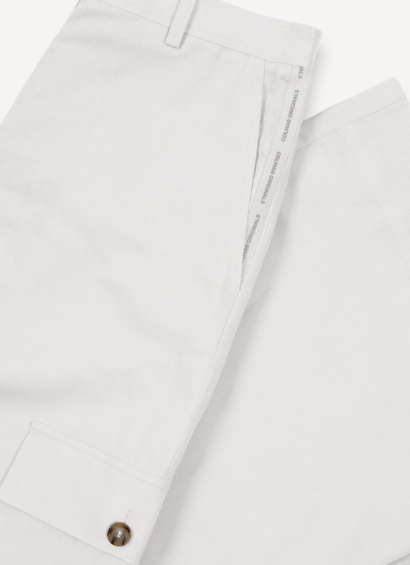Linen cargo trousers