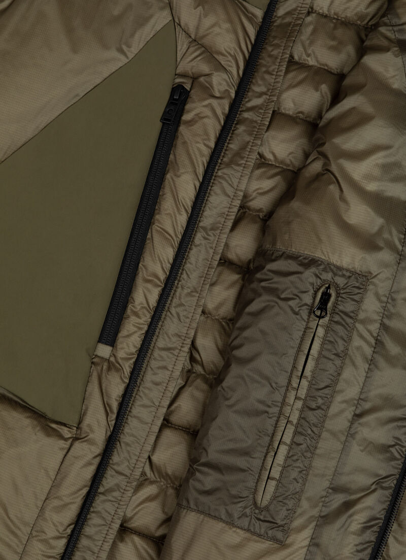 Taffeta and mini-ripstop fabric vest