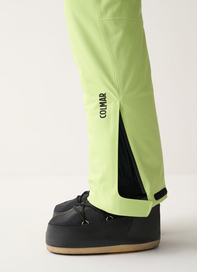 Padded 4Way fabric ski salopettes