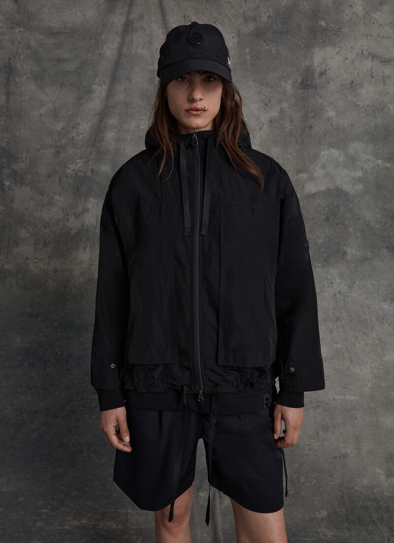 Unlined hooded jacket