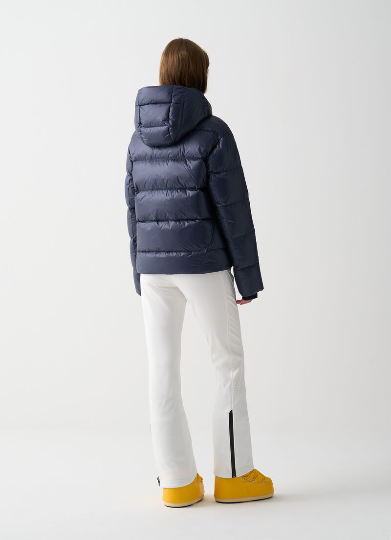 Puffy padded ski jacket
