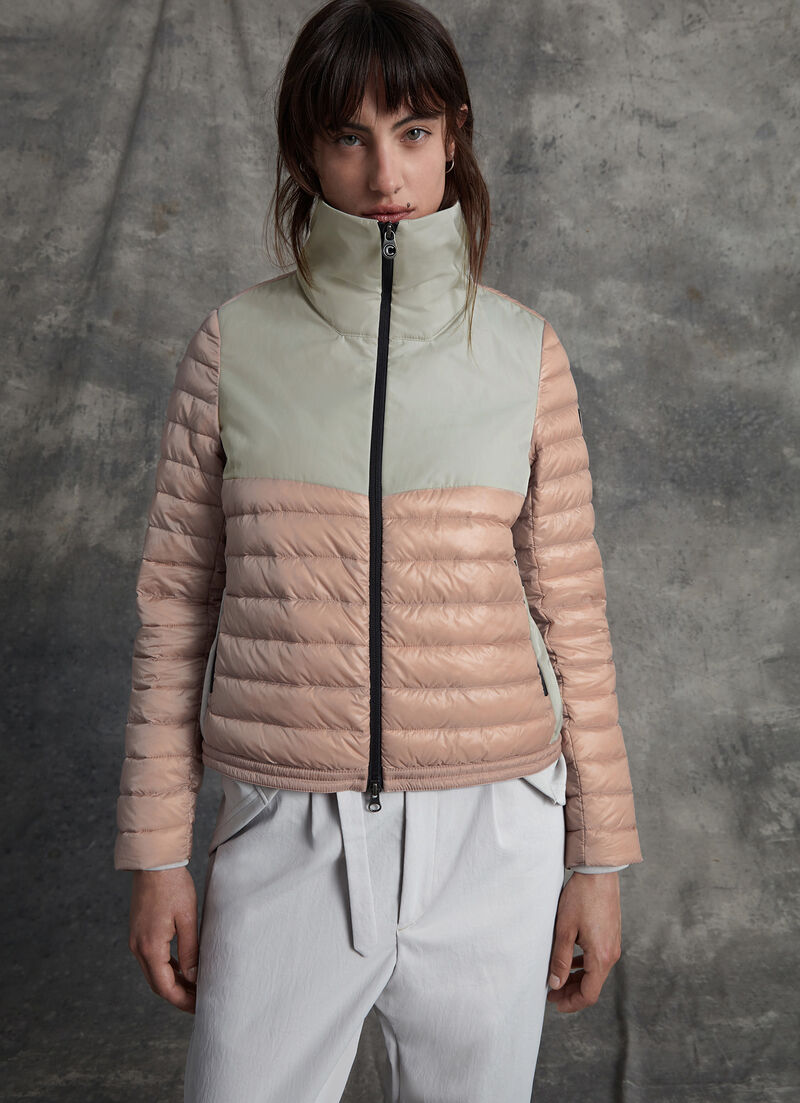 Taffeta and recycled fabric jacket