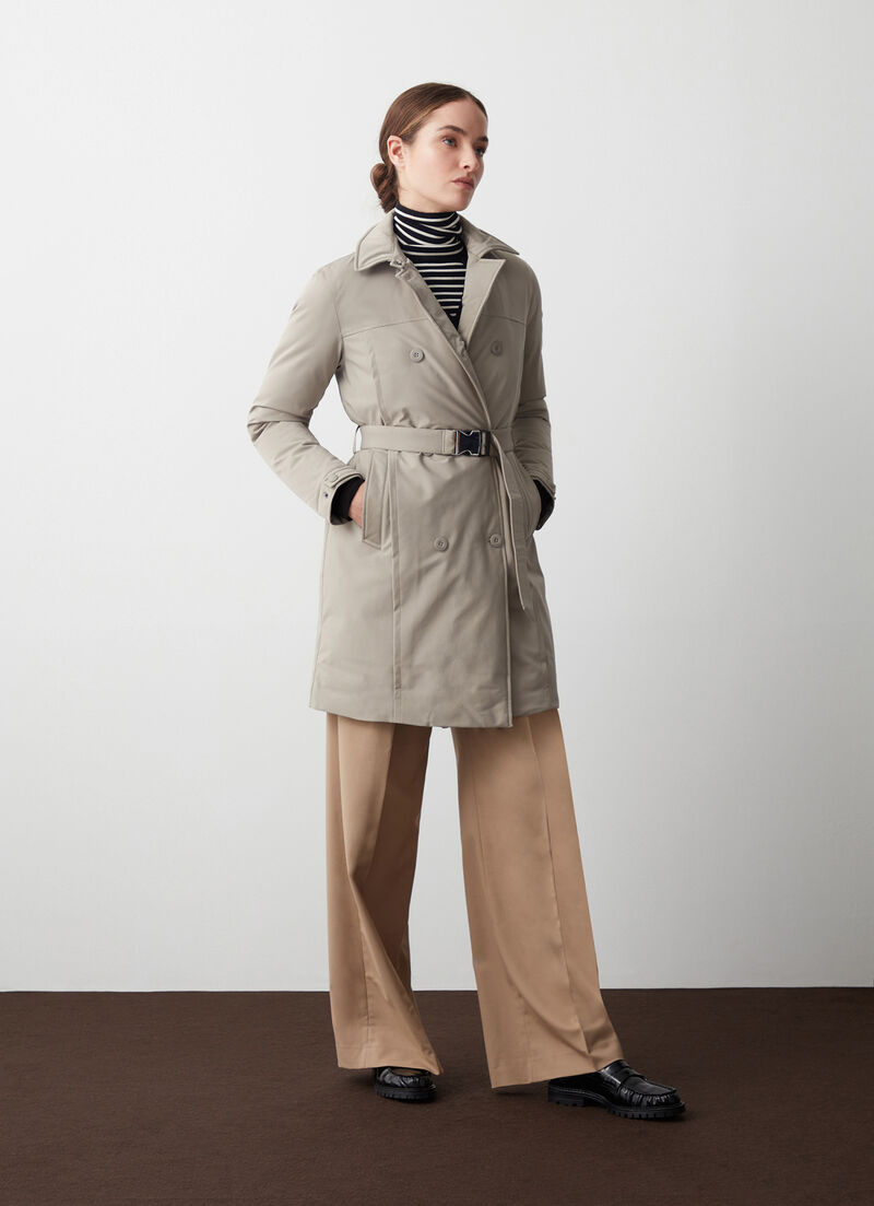 Padded waterproof fabric jacket