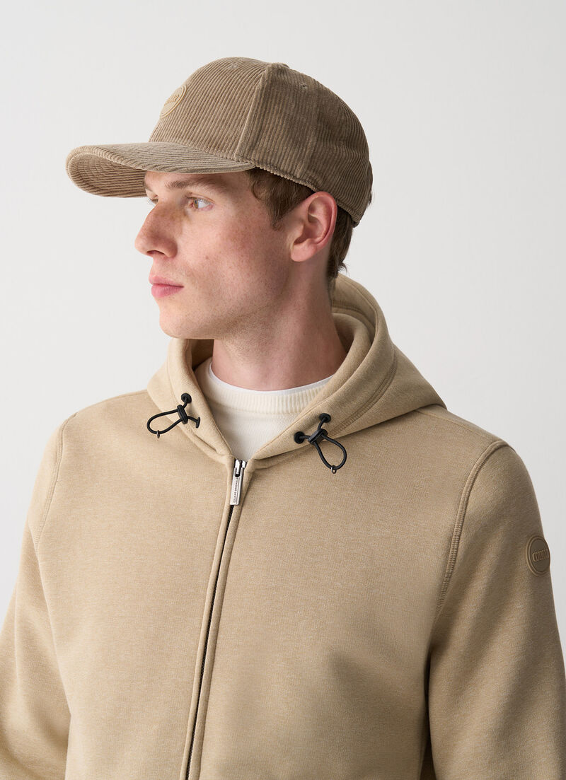 Melange hooded sweatshirt