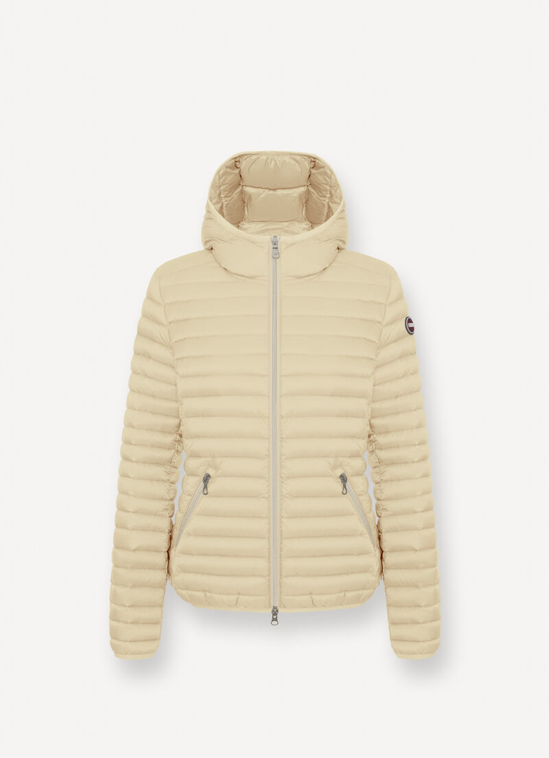 Hooded down jacket