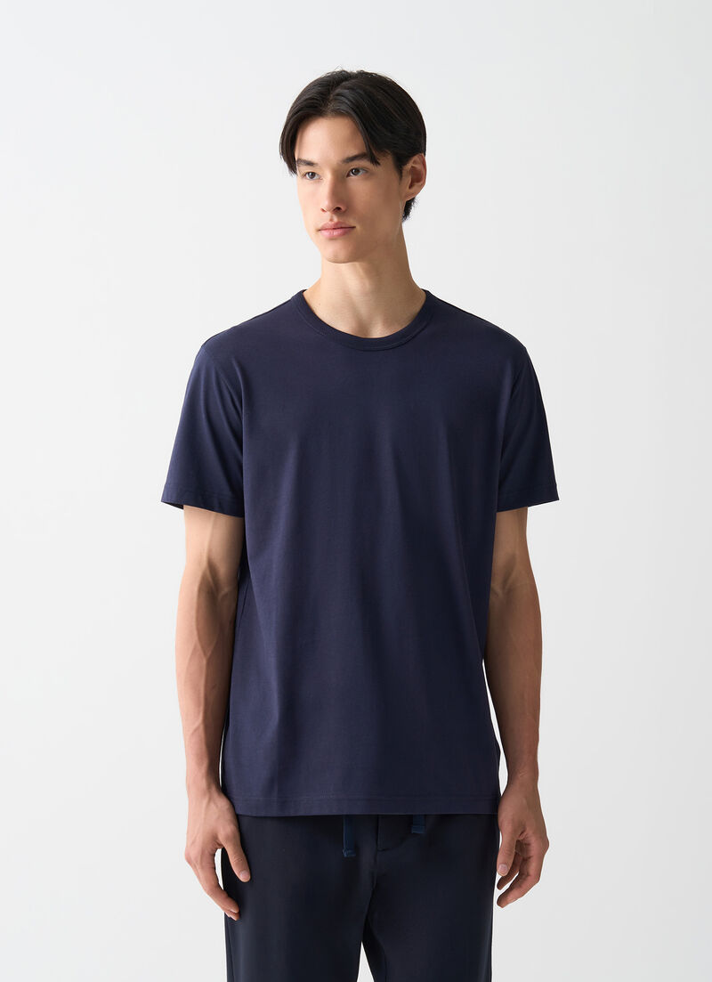 Cotton round-neck T-shirt