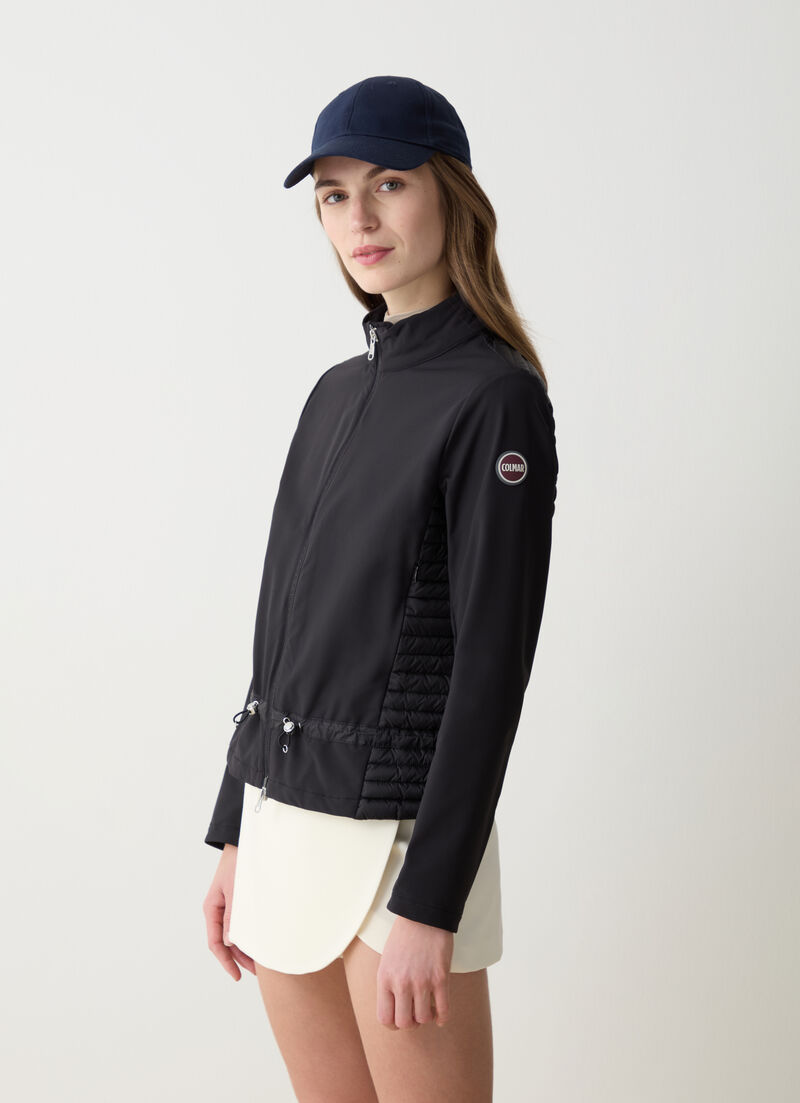 Short jacket with drawstring waist