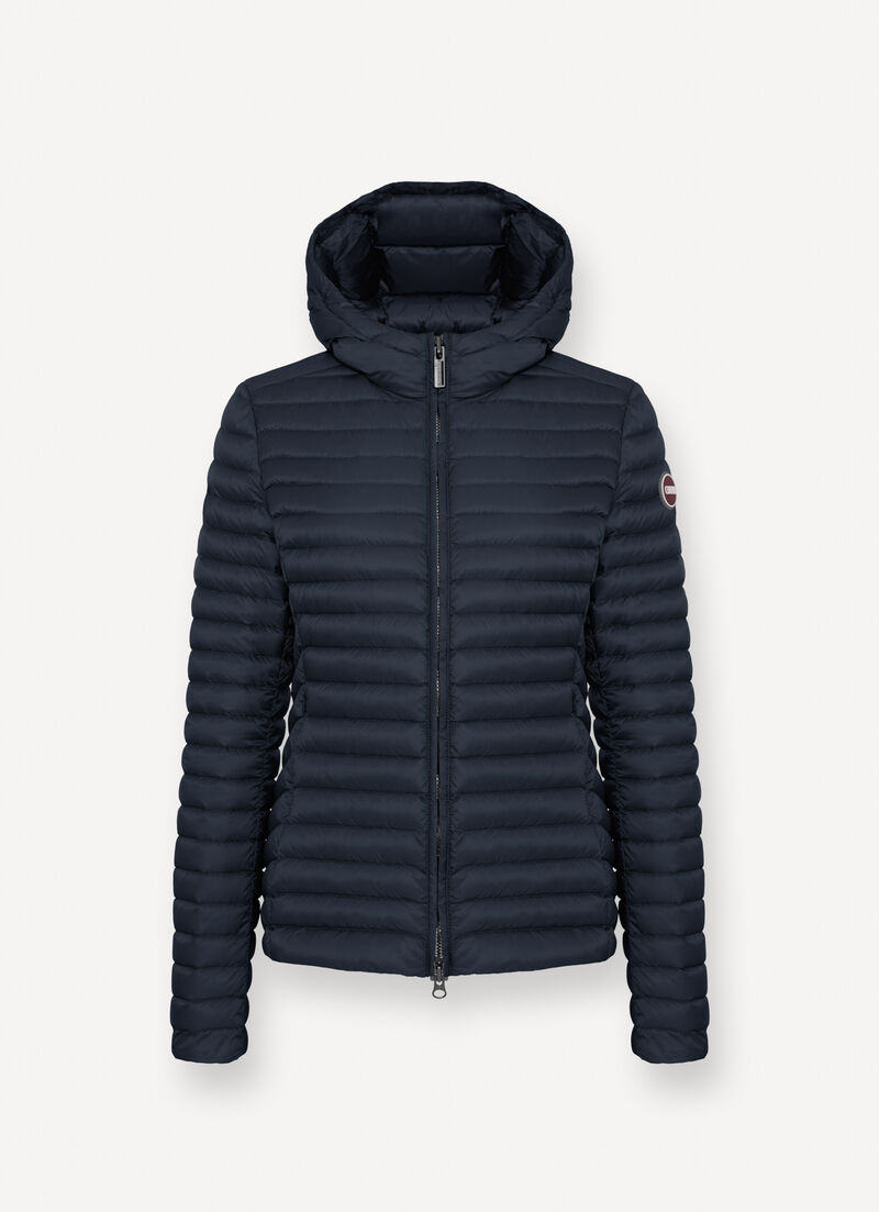 Light down jacket with hood