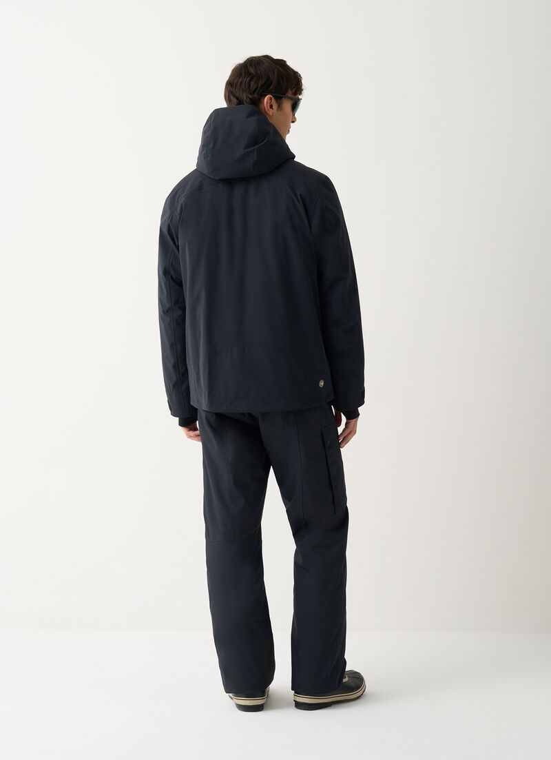 3-layer ski jacket with quilted lining