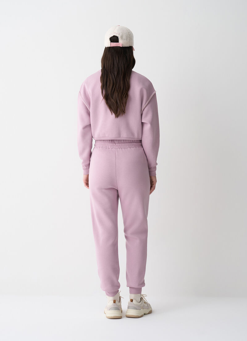 Tracksuit bottoms with embroidery