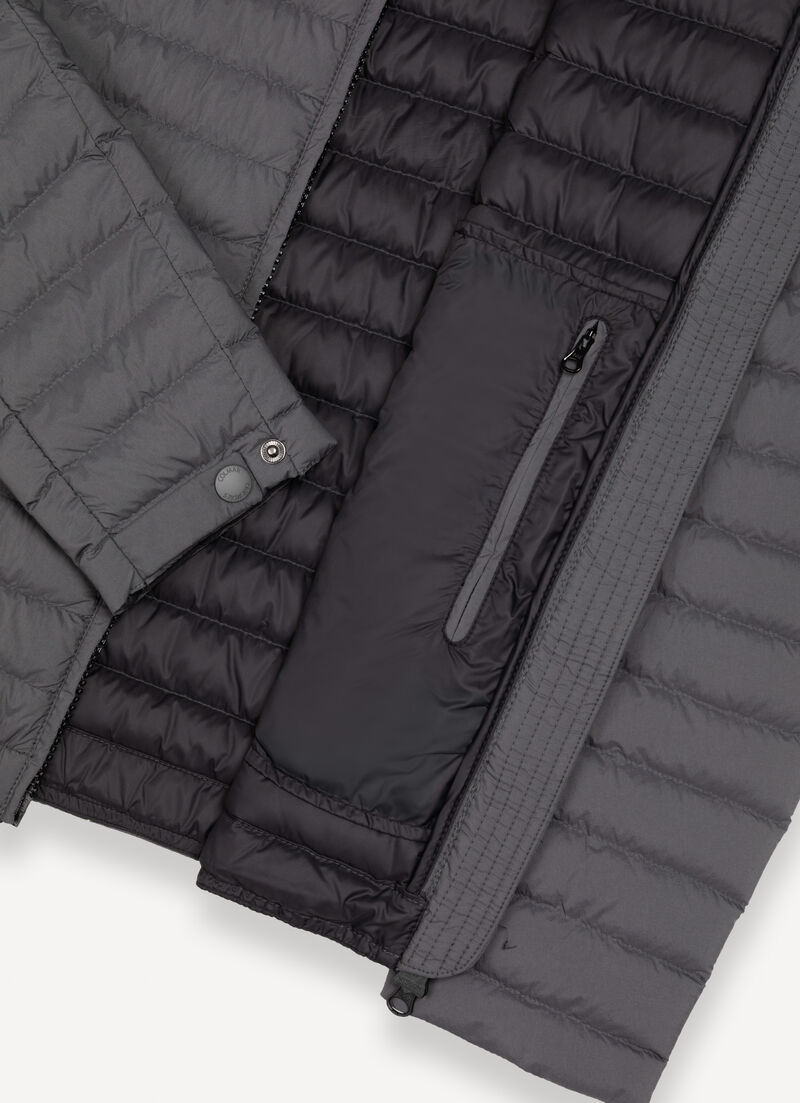 Light down jacket with padded collar