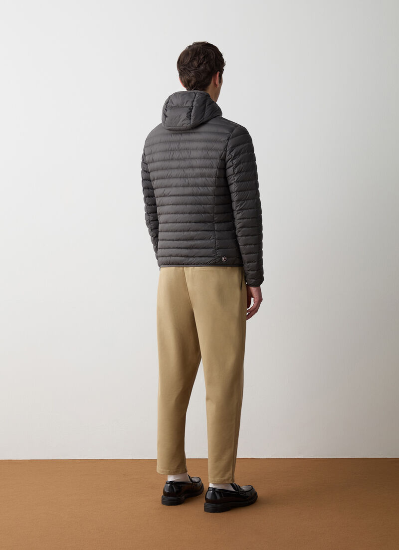 Autumn down jacket with hood