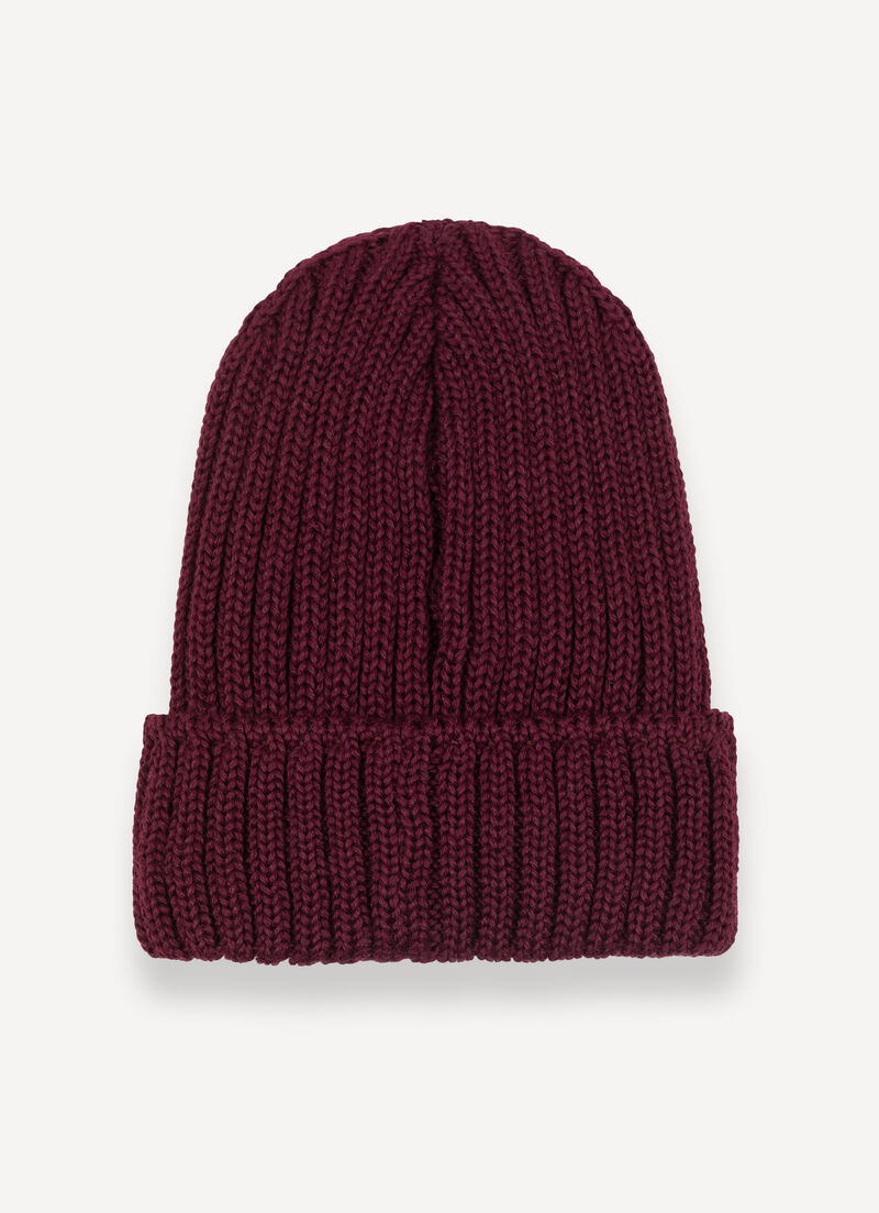 Unisex hat in wool with turn-up