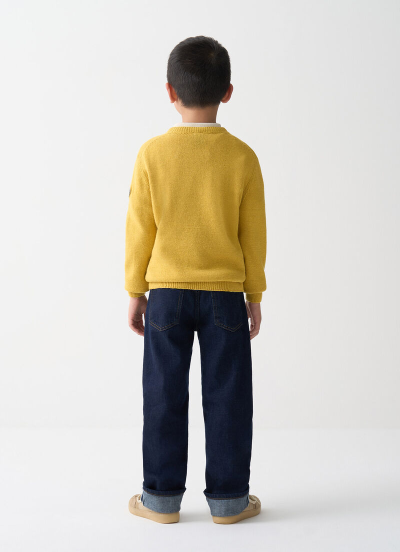 Unisex round-neck pullover